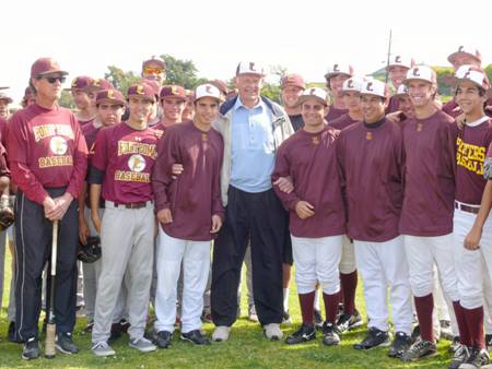 Don Larsen and PLHS Baseball Team